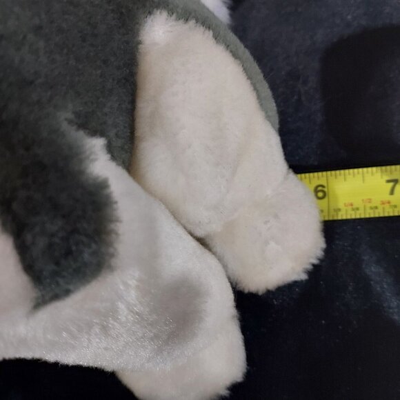 Gray Wolf /Husky Dog Plush 10" Shalom Toy Co Stuffed Animal Toy with Blue Eyes - Picture 15 of 16